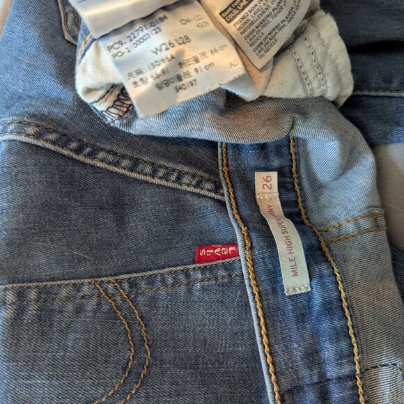 Levi’s Mile High Super Skinny Jeans – Medium Wash – W26 L28 - Picture 4 of 4